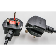 BS-Zulassung 3pin 2 pin 250 V 13A britischen UK Netzkabel